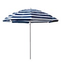 Beach umbrella - Blue-white striped Royalty Free Stock Photo