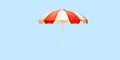 beach umbrella design 3D vector illustration