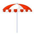 Beach umbrella isolated illustration