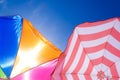 Beach umbrella's background Royalty Free Stock Photo