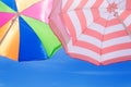Beach umbrella's background Royalty Free Stock Photo