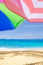 Beach umbrella's background Royalty Free Stock Photo