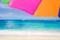 Beach umbrella's background Royalty Free Stock Photo