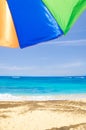 Beach umbrella's background Royalty Free Stock Photo