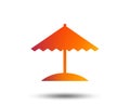 Beach umbrella icon. Protection from the sun. Royalty Free Stock Photo