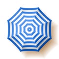 Beach umbrella, top view