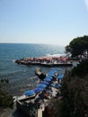 Beach umbrellas in Castiglioncello