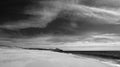 Beach at Todos Santos central Baja California Mexico BCS - black and white