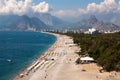 Beach under the mountains