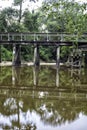 A beach underneath the Tammany Trace bike trail on the Bogue Falaya River