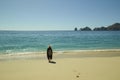 Woman on the beach,Los Cabos ,Baja California Sur, MÃÂ©xico Royalty Free Stock Photo