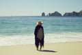 Woman on the beach,Los Cabos ,Baja California Sur, MÃÂ©xico Royalty Free Stock Photo