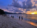 Beach vacation calm clouds beach relaxation serene scenery