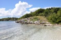 Beach at vacation resort of Antigua, Carribean Royalty Free Stock Photo