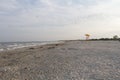 Empty large beach in Vadu