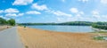 Beach at Valea Morilor park in Chisinau, Moldova Royalty Free Stock Photo