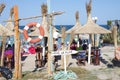 Beach in Vama Veche in Romania Royalty Free Stock Photo