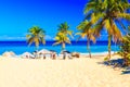 The beach of Varadero in Cuba Royalty Free Stock Photo