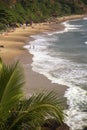 Beach in Varkala in Kerala state, India Royalty Free Stock Photo