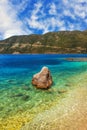 Beach in Vasiliki, Lefkada Royalty Free Stock Photo