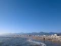 Beach of Viareggio in Italy Royalty Free Stock Photo