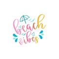 SUMMER CONCEPT BEACH VIBES TYPOGRAPHY FOR T SHIRT PRINT DESIGN