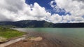 Beach view cloud sky mountain Royalty Free Stock Photo