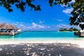 Beach view at Four Seasons Resort Maldives at Kuda Huraa