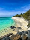 Beach view of Gili Trawangan beach in Lombok, Indonesia Royalty Free Stock Photo