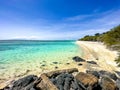 Beach view of Gili Trawangan beach in Lombok, Indonesia Royalty Free Stock Photo