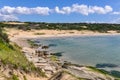 Beach view in Punta del Diablo in Uruguay Royalty Free Stock Photo