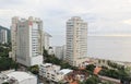 Beach view of Santa Marta city, Colombia