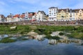 Beach view of the town of Wimereux