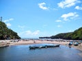 beach viewers barons and fishing boats