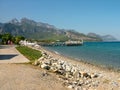 Beach in the village of Beldibi in Turkey