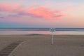 Beach in Villajoyosa, Spain, afetr sunset Royalty Free Stock Photo