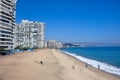 Beach at Vina del Mar, Chile Royalty Free Stock Photo