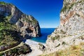 The beach Vithouri in Evia island, Greece Royalty Free Stock Photo