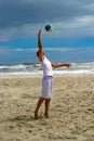 Beach volley ball 1 Royalty Free Stock Photo