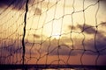 Beach Volley ball background during sunset Royalty Free Stock Photo