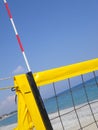 Beach volley ball net Royalty Free Stock Photo