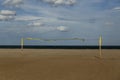 Beach volley net Royalty Free Stock Photo