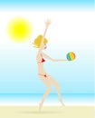 Beach volley Royalty Free Stock Photo