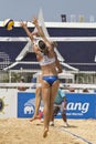 Beach Volleyball. Royalty Free Stock Photo