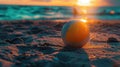 Beach Volleyball. Beach volleyball ball on the sand