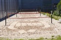 Beach volleyball field otside