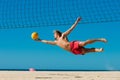 Beach volleyball - man jumping