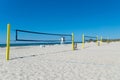 Beach volleyball nets Royalty Free Stock Photo