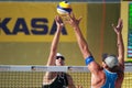 Beach volleyball - over the net