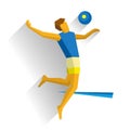 Beach volleyball player Royalty Free Stock Photo